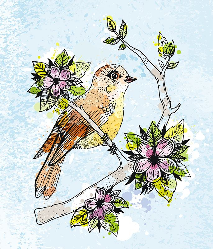 Птичка певчая