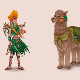 Шаманка и ее лама