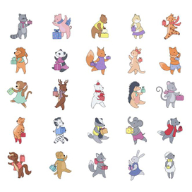 Милые зверушки с подарками