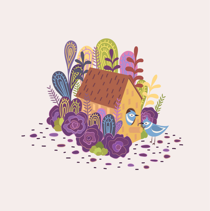 Декоративная милая композиция