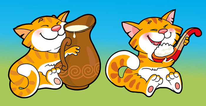 киса на этикетку сливок и творога