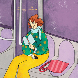 Девушка в метро