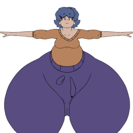 Лэйза в T-pose