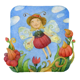 иллюстрация для детского проекта "наши цветы"