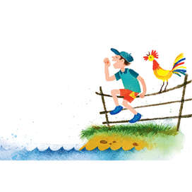 "Мы с петухом" Л.Яковлев