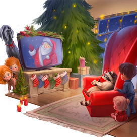 Рождество с енотом - это весело