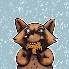 Счастливая зима енота