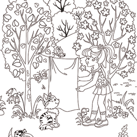 Логопедическая раскраска. Льняное полотно