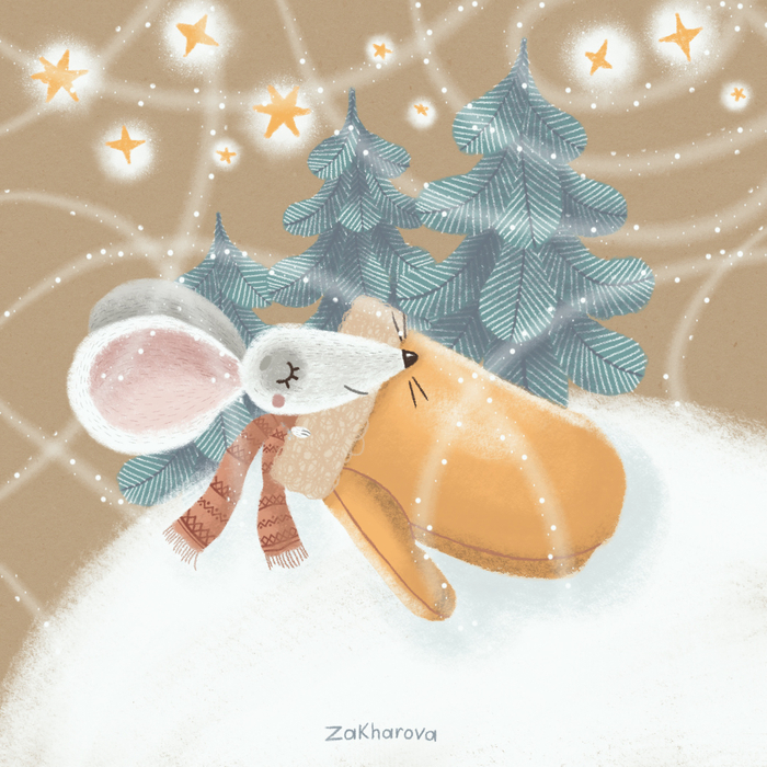 Мышонок в рукавичке