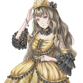 Принцесса в жёлтом платье