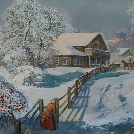 Обломовъ. Зима.