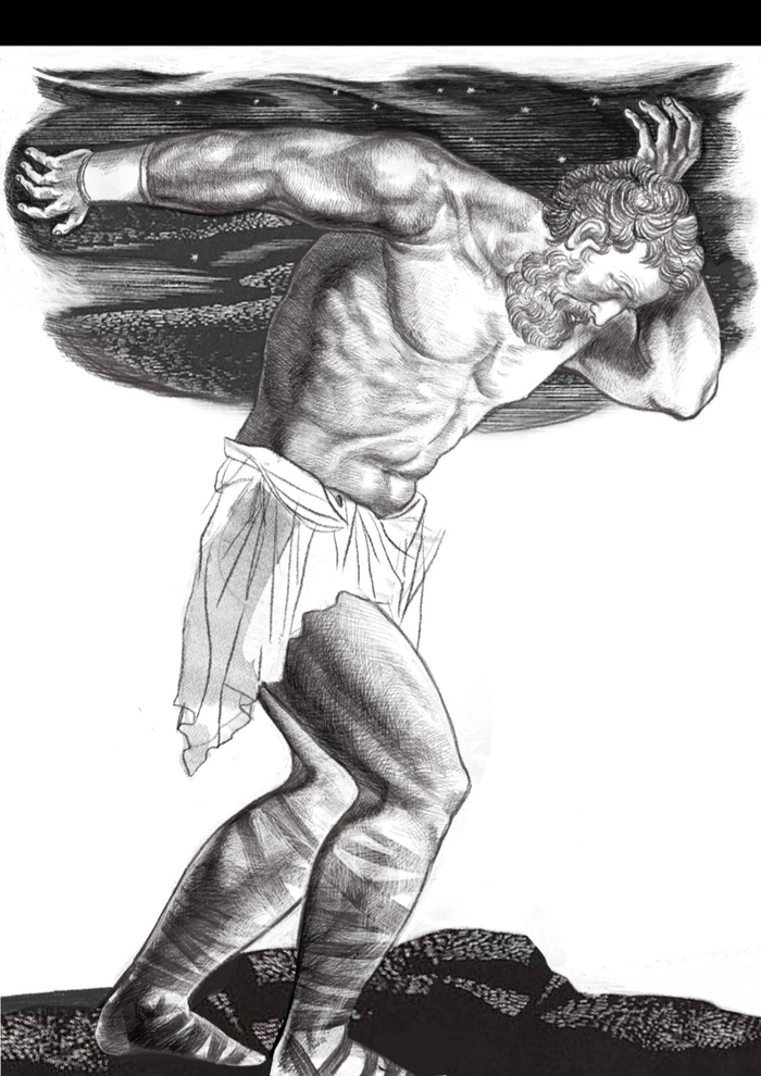 Атлант держащий небосвод