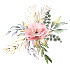 Векторная винтажная цветочная композиция 