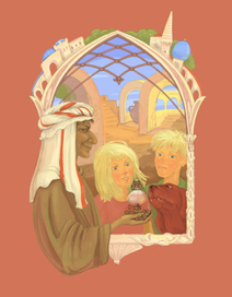 для обложки детского детектива