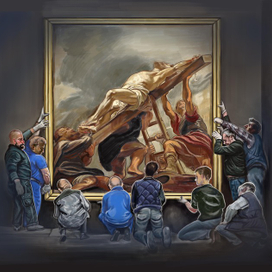 In the museum