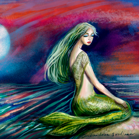 Русалка грустит 