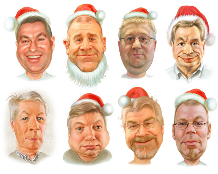 шаржики к новому году