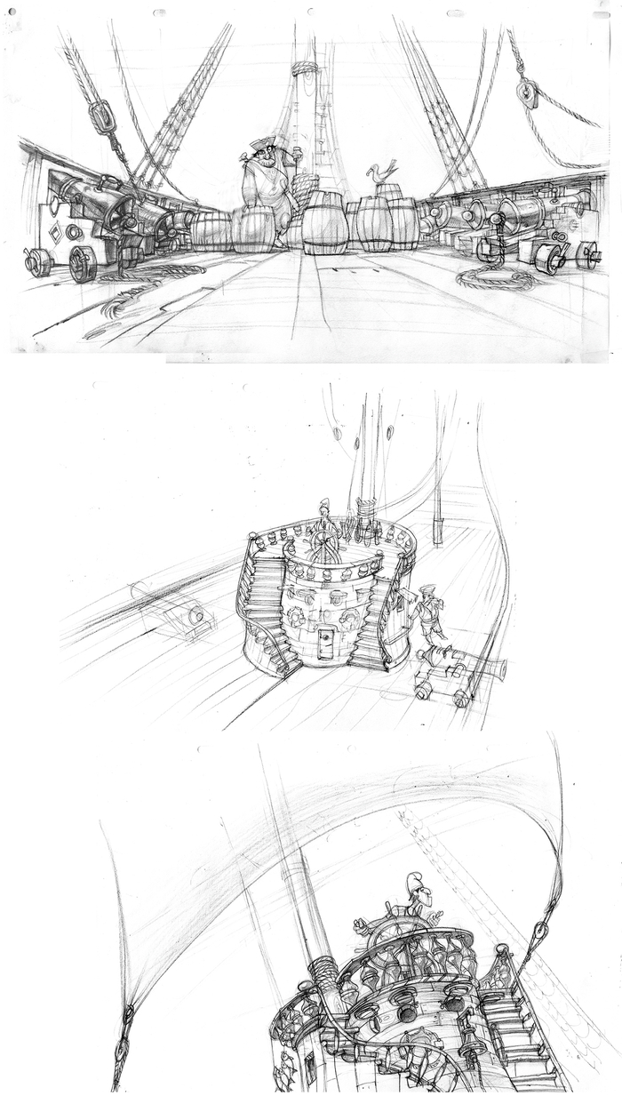 Разработка локации для мультфильма.