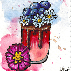 Смузи с черникой