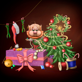 Довольный гном Бухвин