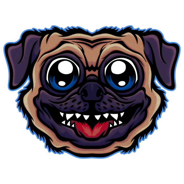 Принт - Прикольный мопс.