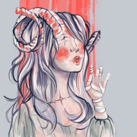 Девушка с рогами | Girl with horns