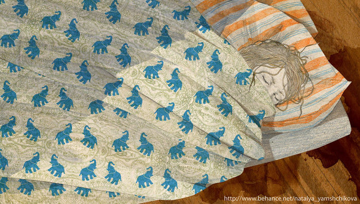 Иллюстрация к детективу Константина Смелого "Кругом слоны, Миша".