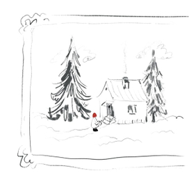 Красная шапочка в лесу