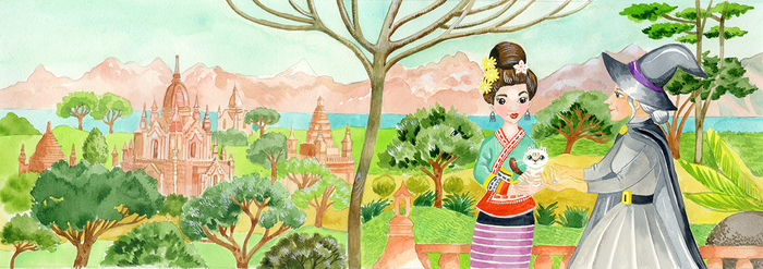 Книга Birmi. Издана в Швейцарии, 2021 г. Разворот.