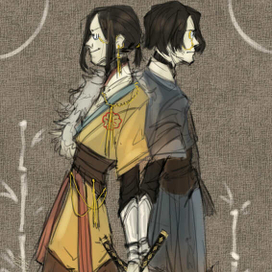 Скетч оригинальных персонажей