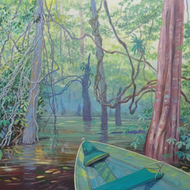 По водяным тропинкам затопленного леса