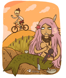 Русалка Акулина ненавидит велосипедиста Александра и изучает вуду 