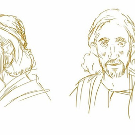 Лазарь из Вифании, наброски