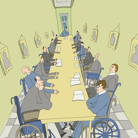 Журнальная иллюстрация (политическая тема)