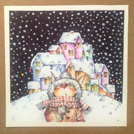 Снежинка на варежке