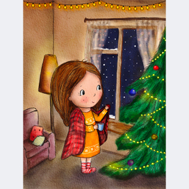 Рождественская открытка 