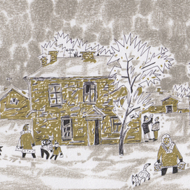 Вид из окна. Канун нового года.