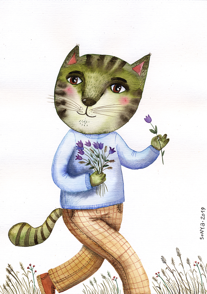 "Спешащий кот" 