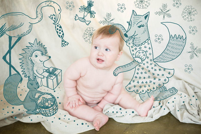 Открытка к новому году.