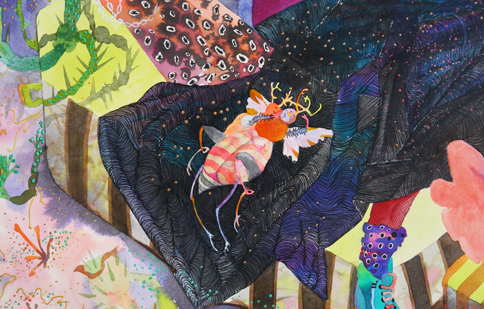  Фрагмент "Панков" акварель 55х70, 201