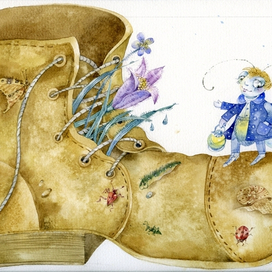 Иллюстрация к книге Л. Стружецкой "Ночь Жука Светлячка" 8