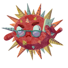 Серьезный рыб