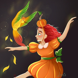 Тыквенная фея и колибри