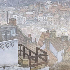 Lots of stone steps for scenic views. Third view