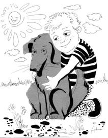 Иллюстрация  "Дворняжка" к книге Росошик П.А. "Жестокие сказки"