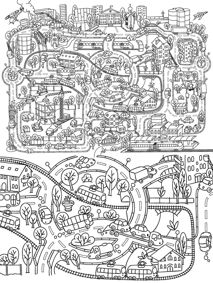 Город с машинками