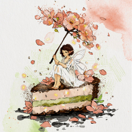 эльфийка на торте