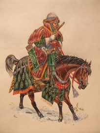 Начальный человек стрельцов. Россия 17-й в.