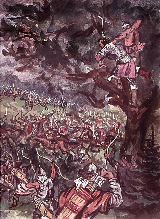 Первое столкновение булгар и с монголо татарами