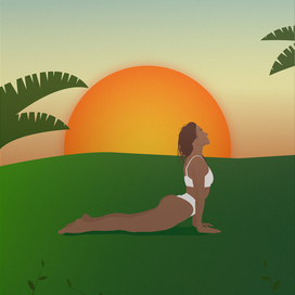 Йога на рассвете